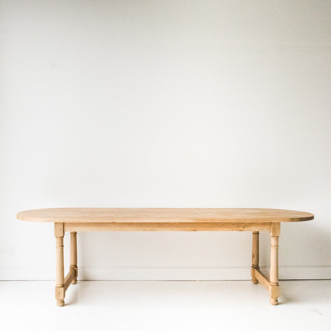 Reclaimed Wood Oval Farm Table | Floor Sample - elsie green - Custom Furniture