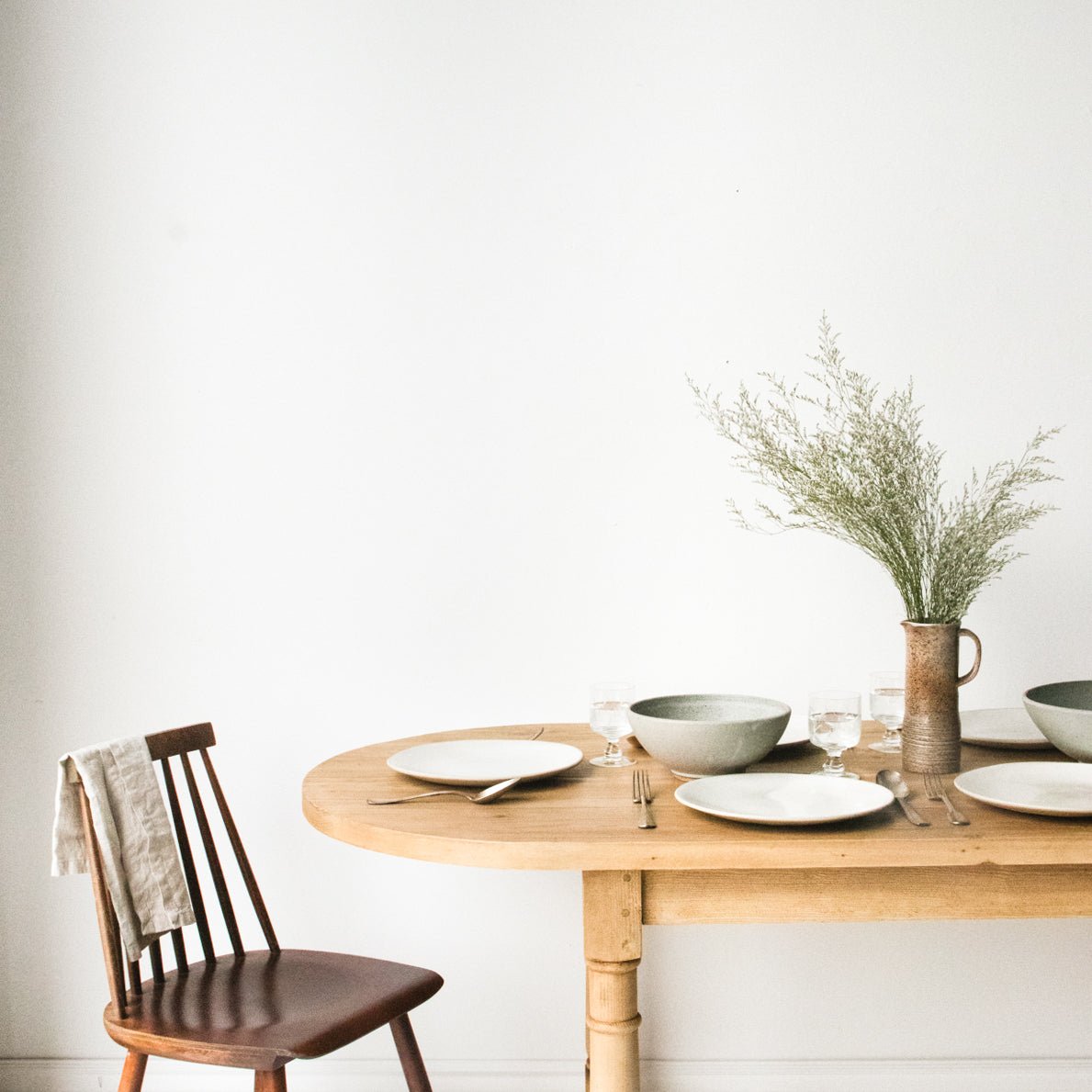 Reclaimed Wood Oval Farm Table | Floor Sample - elsie green - Custom Furniture