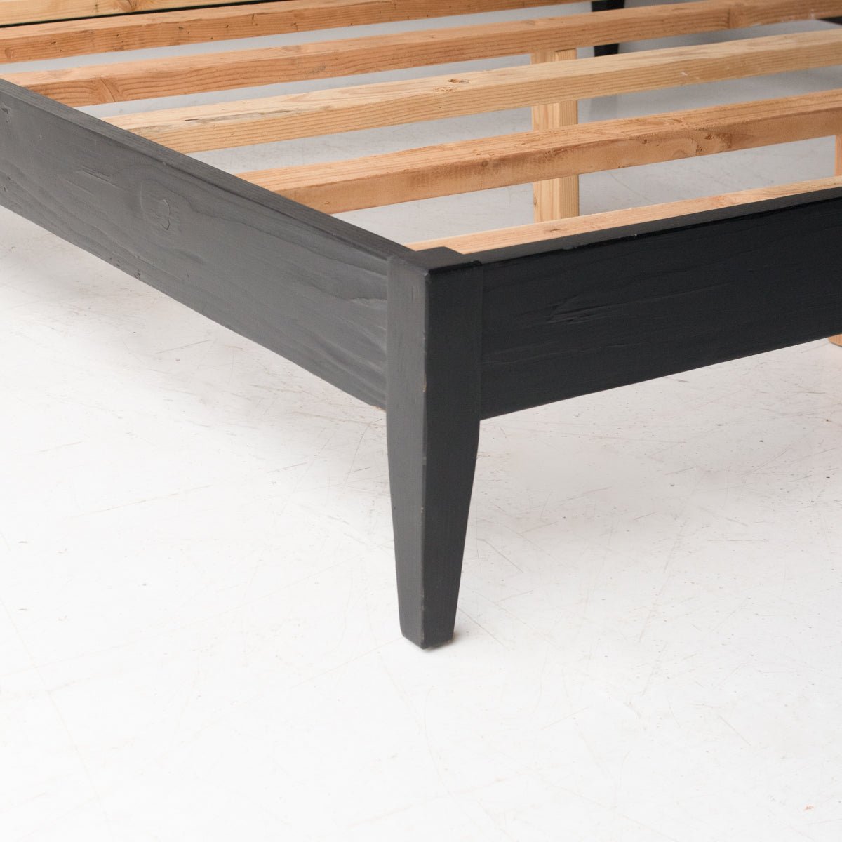 Reclaimed Wood Platform Bed - elsie green - reclaimed wood furniture