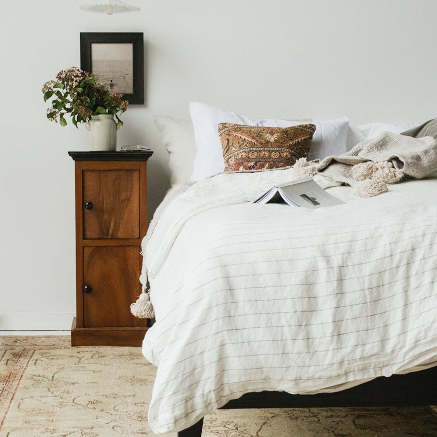 Reclaimed Wood Platform Bed - elsie green - reclaimed wood furniture