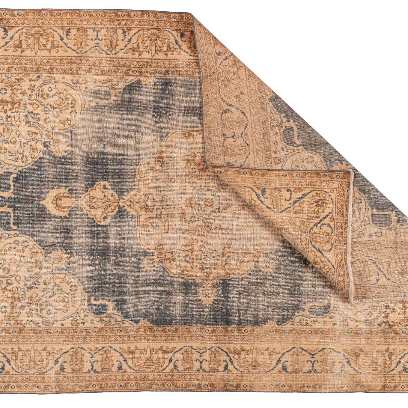 Renne Vintage Rug | 6'7" x 9'11" - elsie green - textiles