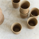 Rhodaceram Numbered Sandstone Pitcher & Set Of 6 Tumblers - elsie green - The French Kitchen