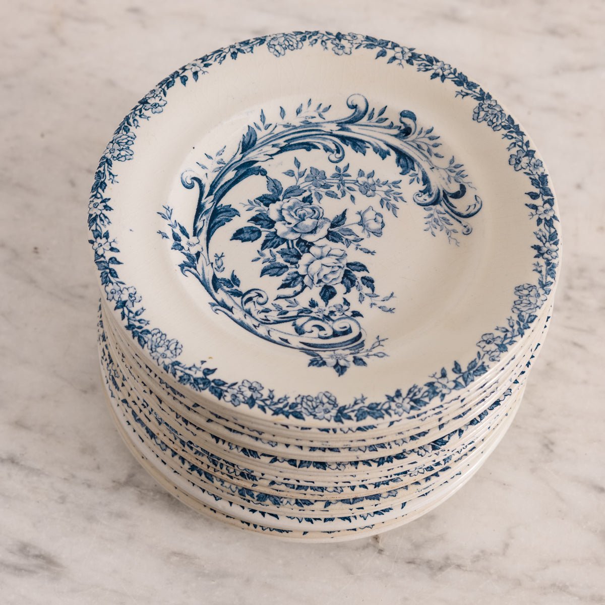 Rocaille Transferware Bowl Set of 4 - elsie green - the french kitchen