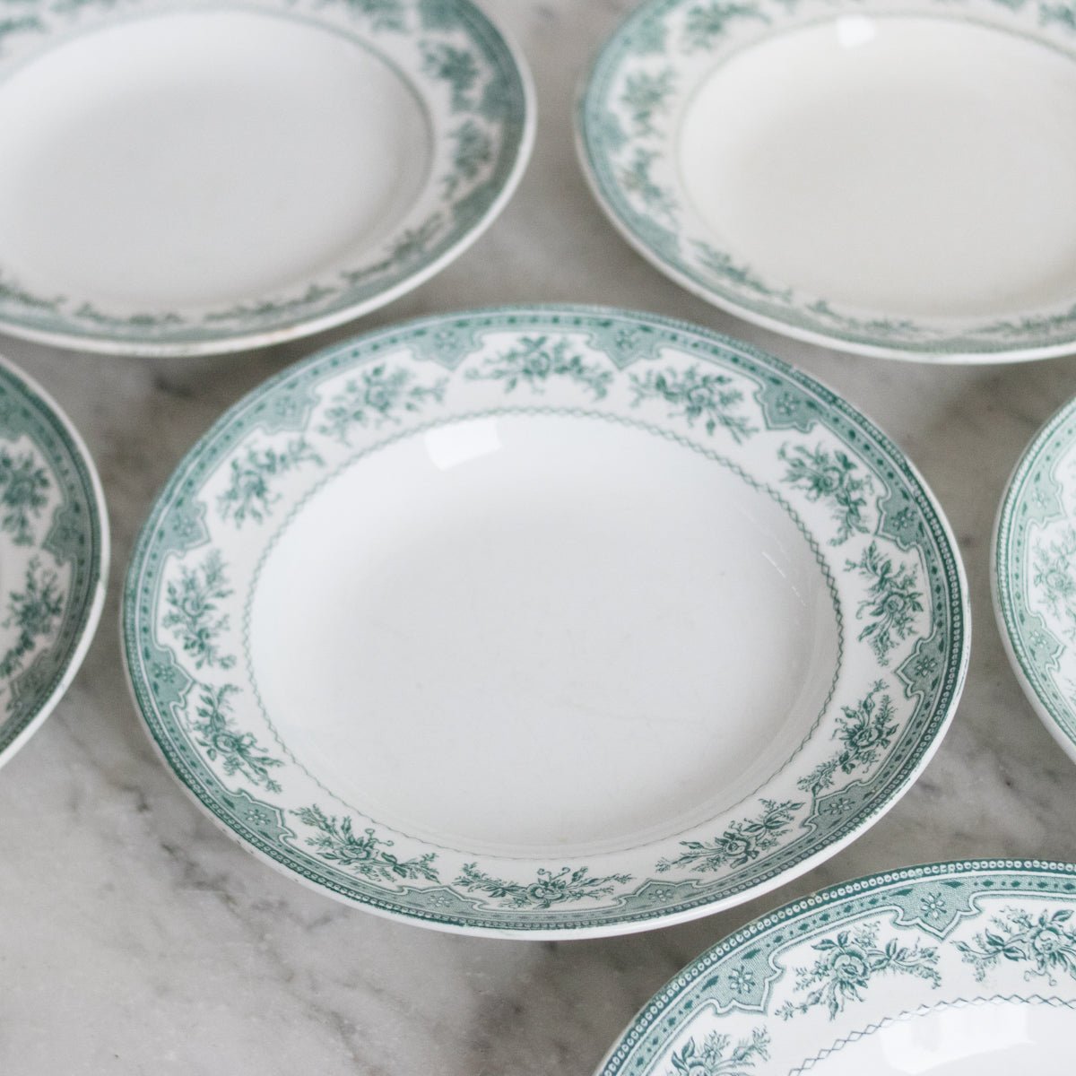 Roses Mousses Soup Bowl Set of 12 - elsie green - The French Kitchen