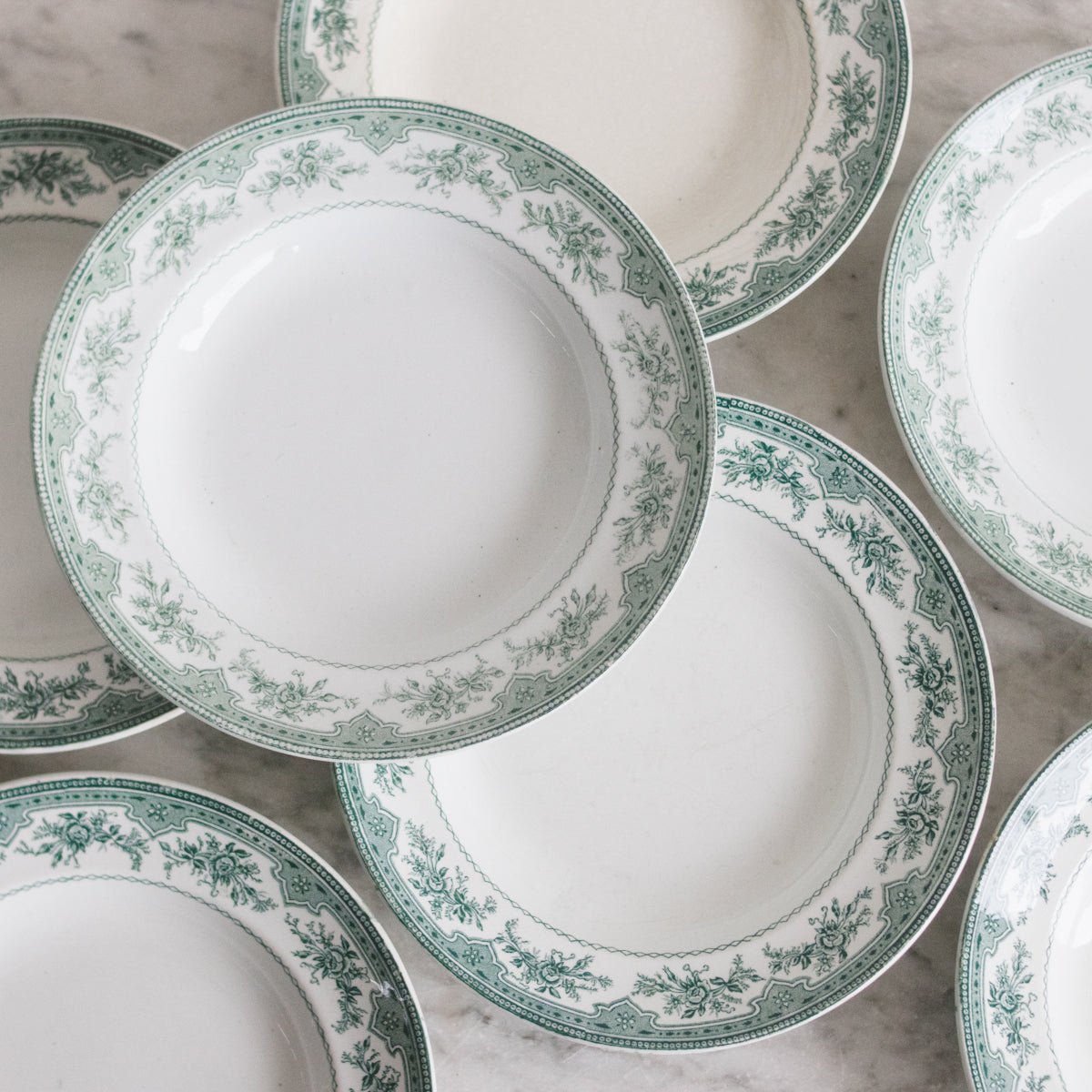 Roses Mousses Soup Bowl Set of 12 - elsie green - The French Kitchen