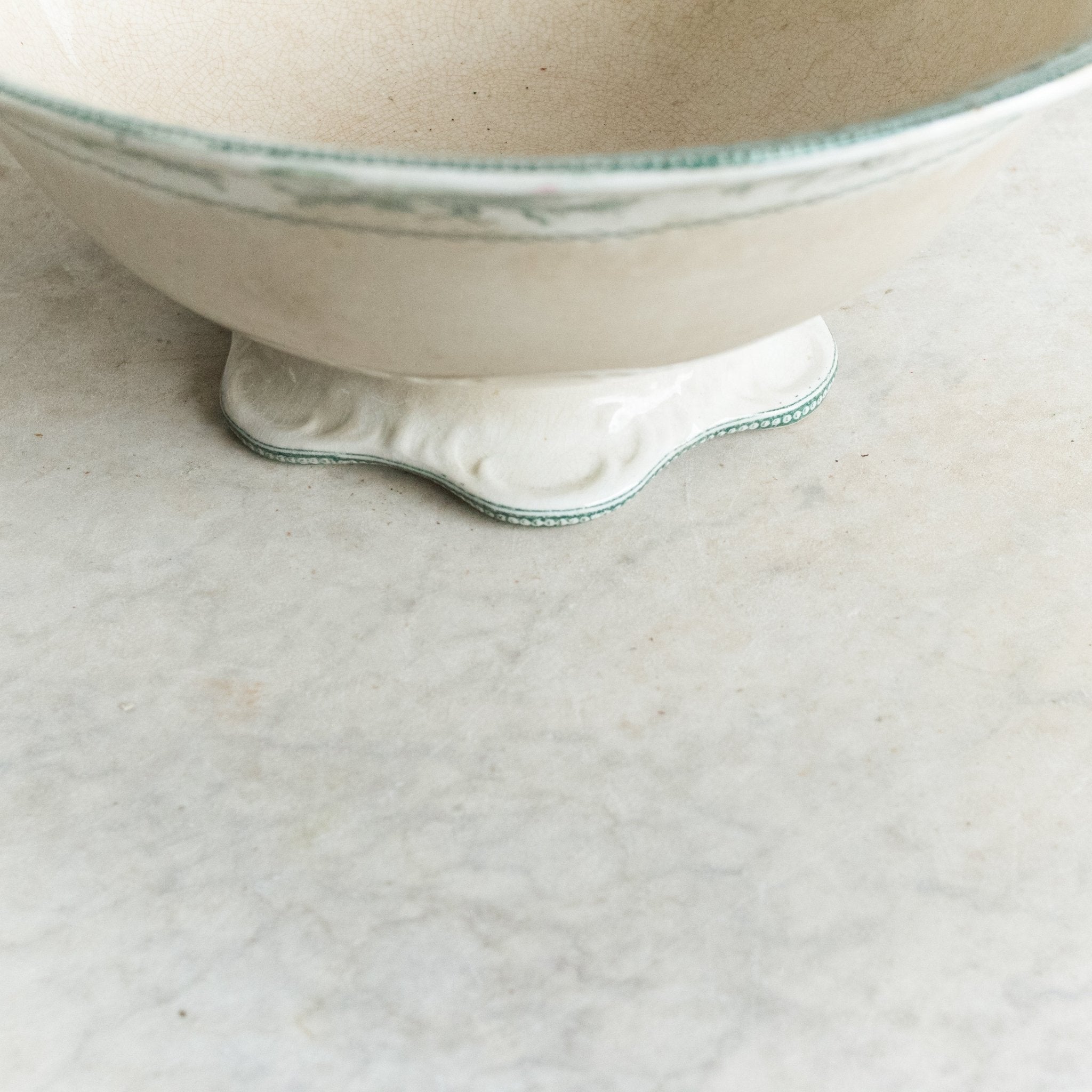 Roses-Mousses Transferware Serving Bowl - elsie green - The French Kitchen