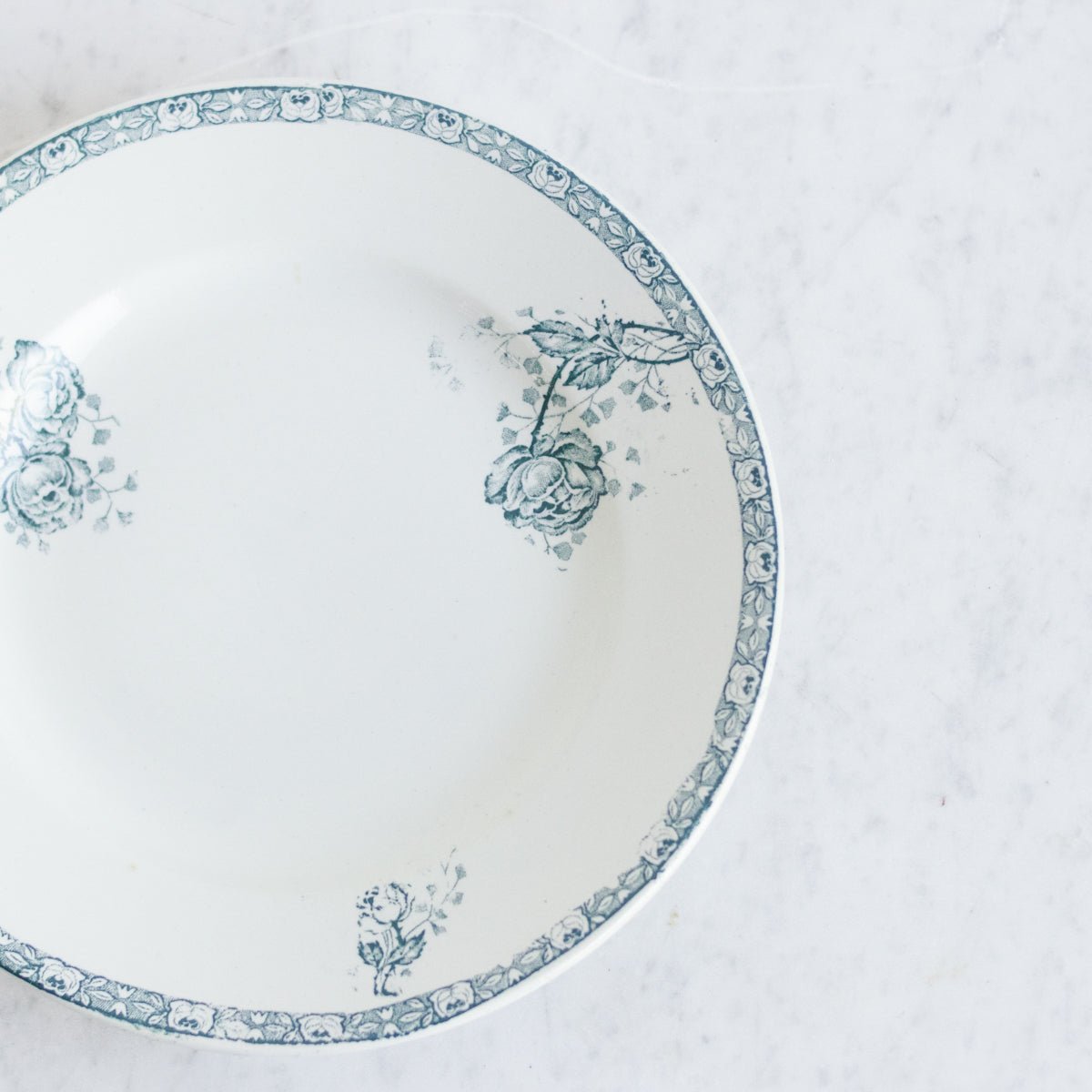 Roumanie Transferware Plate Set of 5 - elsie green - The French Kitchen