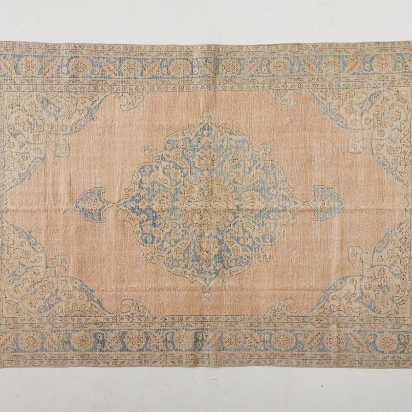 Rousillon Vintage Rug | 6'11.25" x 10'8" - elsie green - textiles