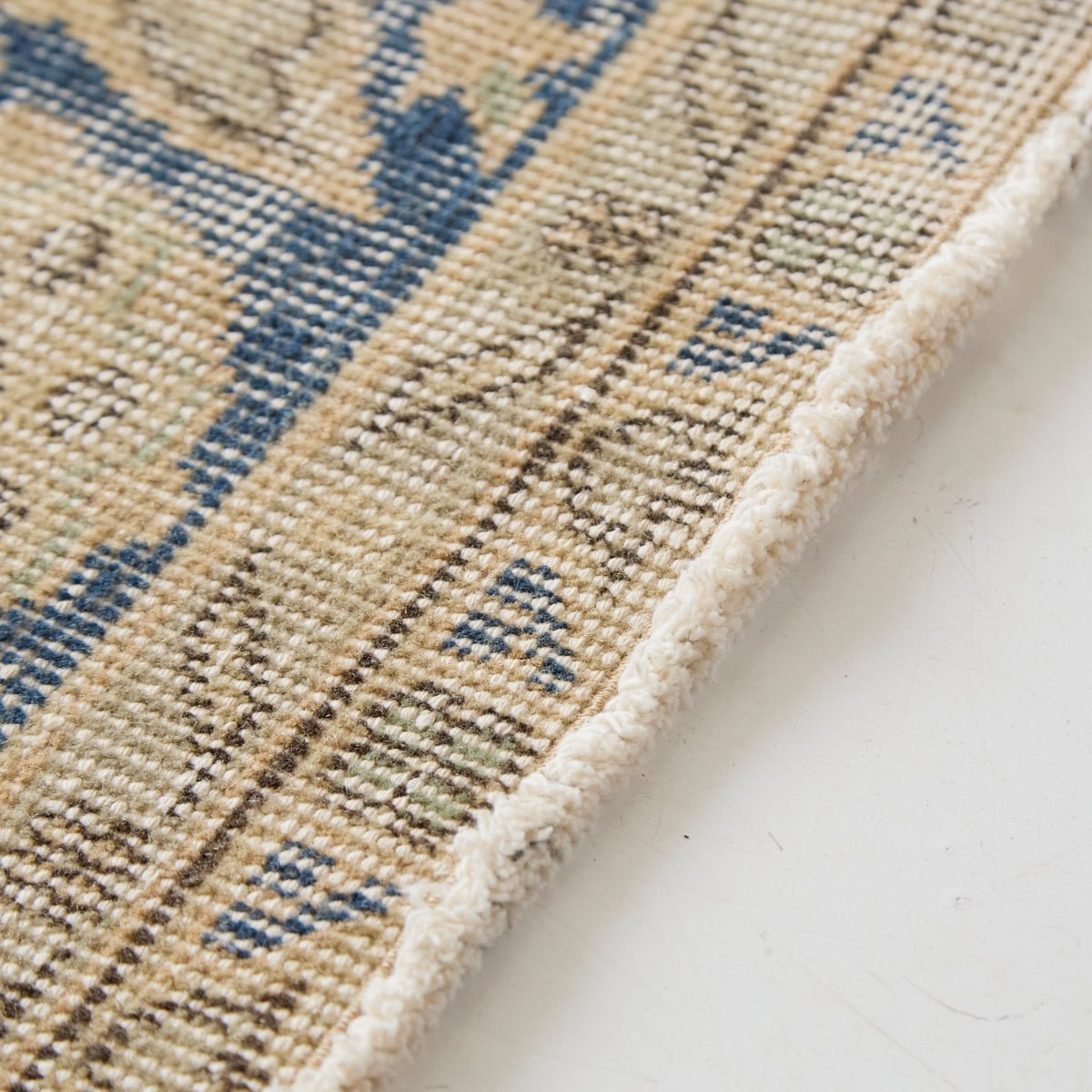 Rousillon Vintage Rug | 6'11.25" x 10'8" - elsie green - textiles