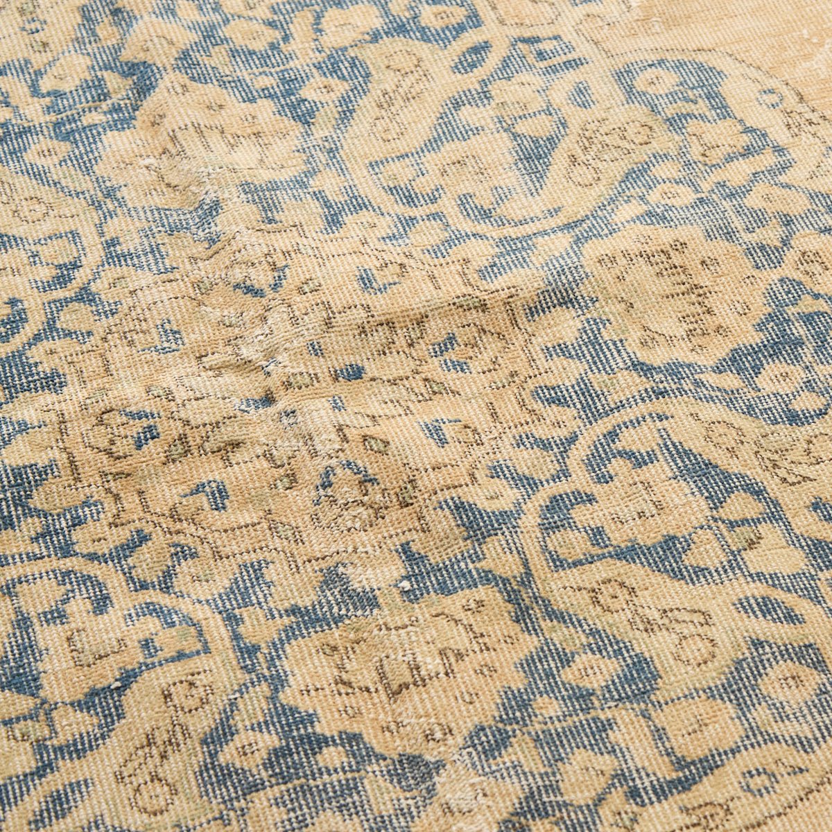 Rousillon Vintage Rug | 6'11.25" x 10'8" - elsie green - textiles