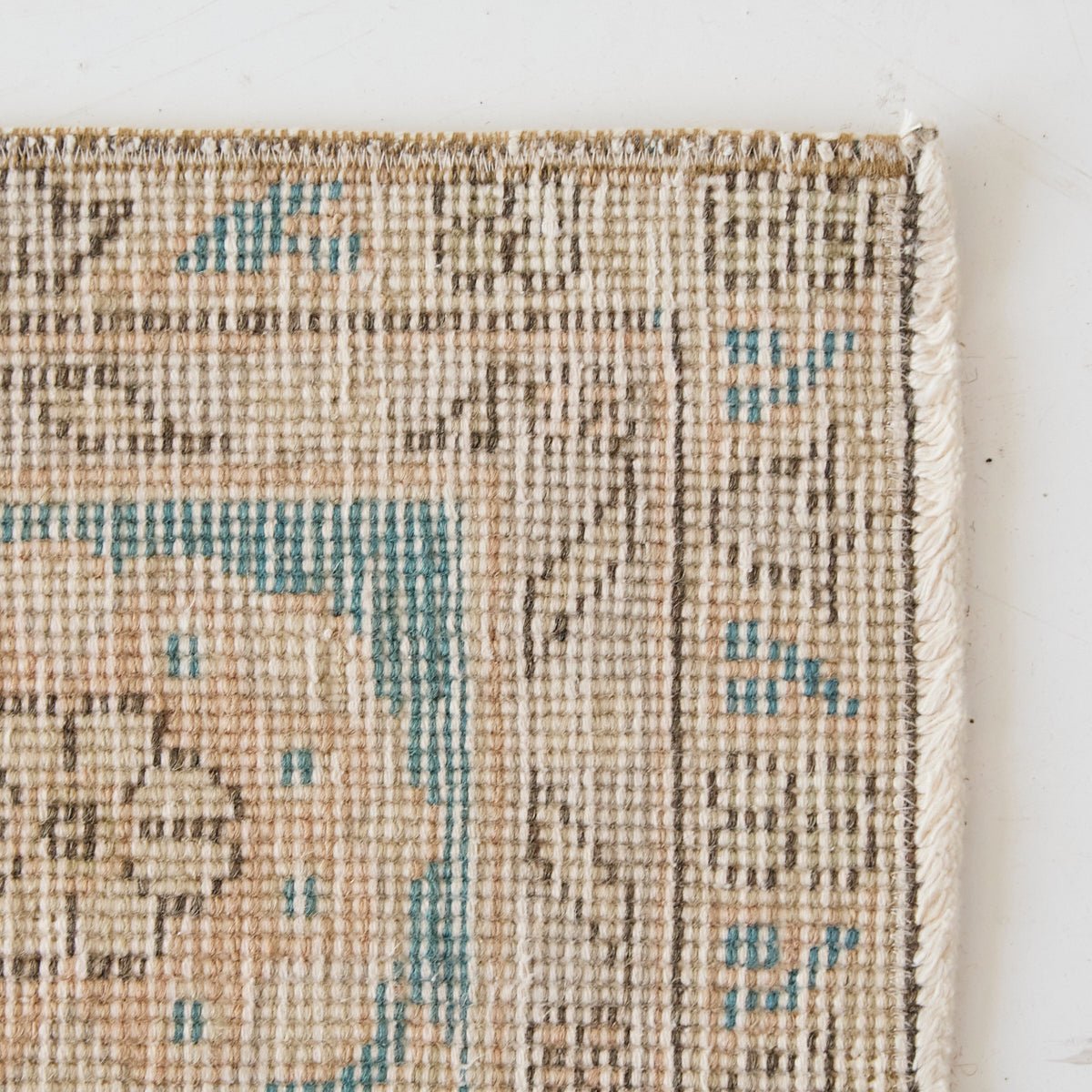 Rousillon Vintage Rug | 6'11.25" x 10'8" - elsie green - textiles