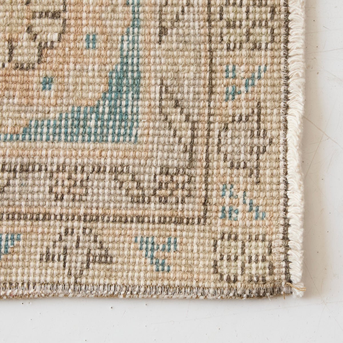 Rousillon Vintage Rug | 6'11.25" x 10'8" - elsie green - textiles