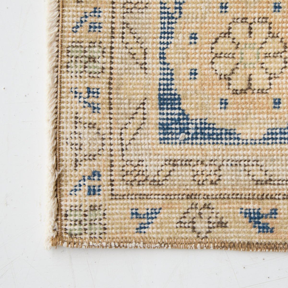 Rousillon Vintage Rug | 6'11.25" x 10'8" - elsie green - textiles