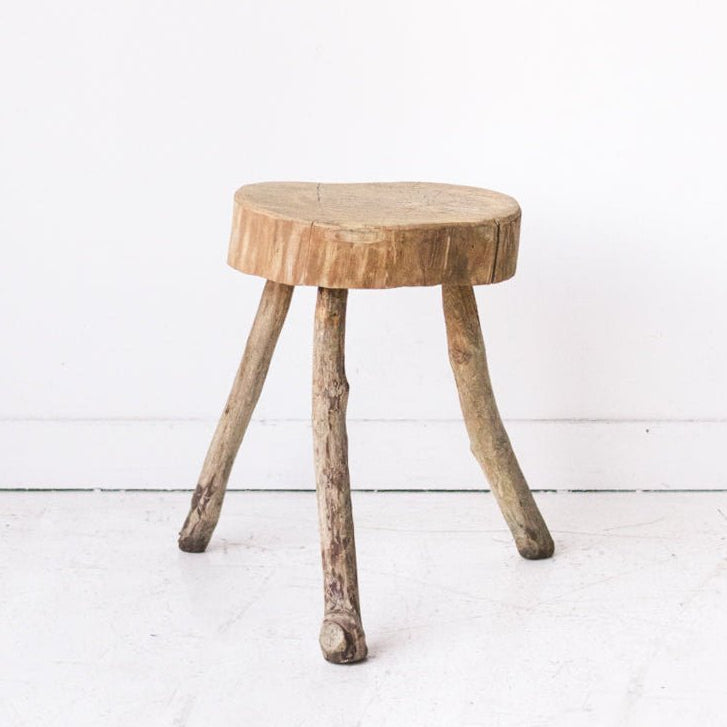 Rustic Shepherd's Stool - elsie green - furniture