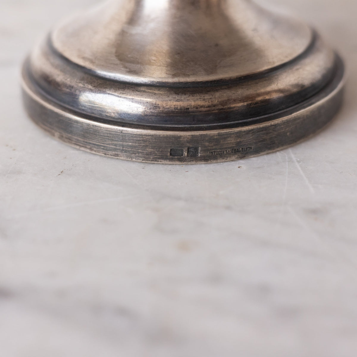 Santucci - Thiebaut Silver Pedestal Bowl - elsie green - the french kitchen