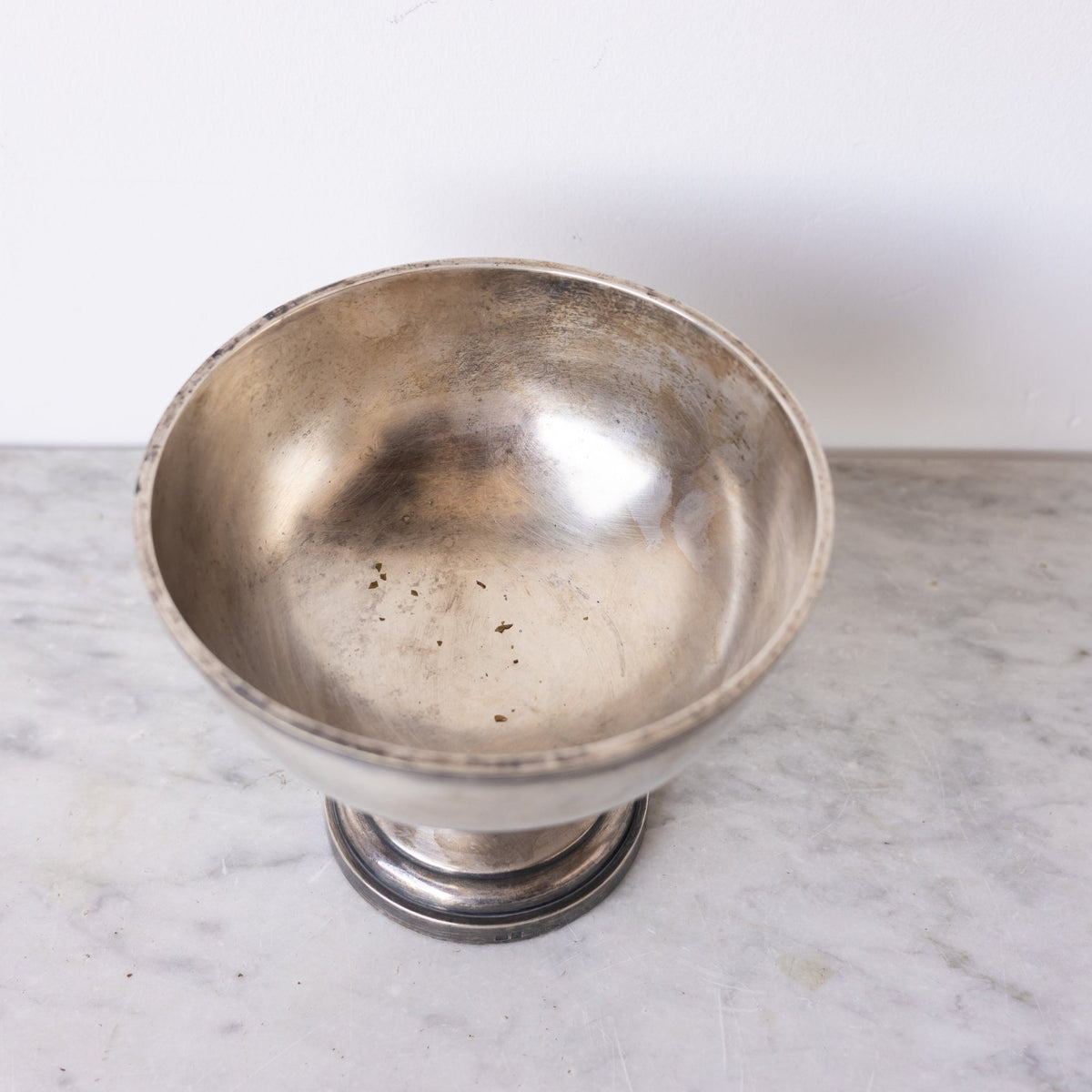 Santucci - Thiebaut Silver Pedestal Bowl - elsie green - the french kitchen