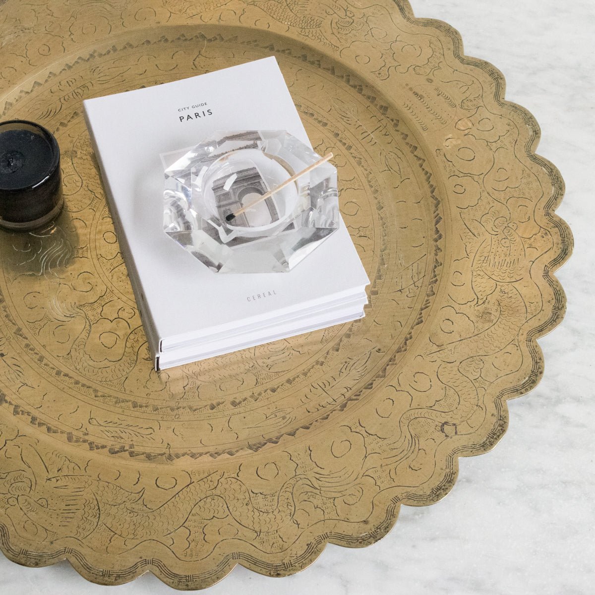 Scalloped Moroccan Tray - elsie green - the french kitchen