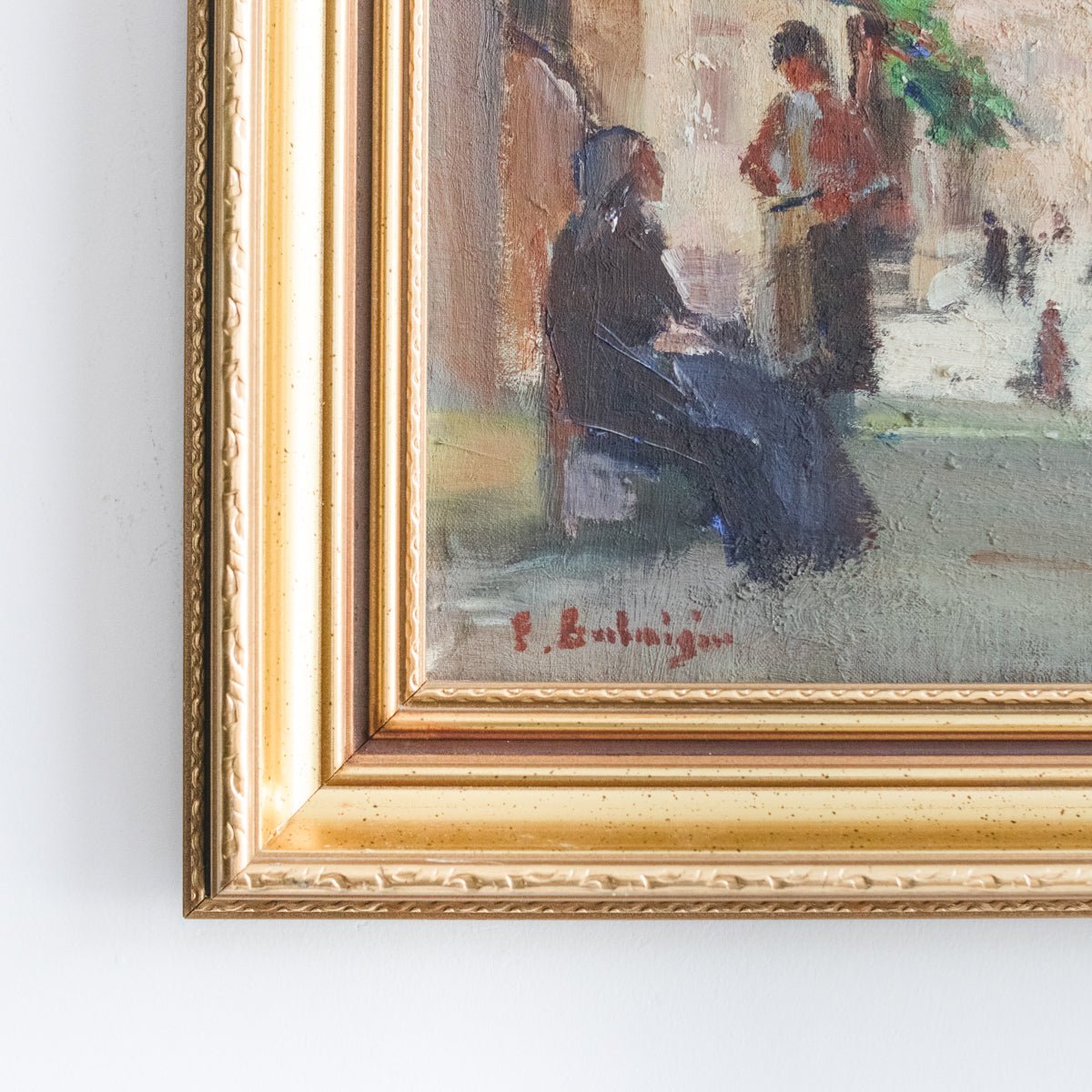Sea View with Archway Oil Painting - elsie green - art