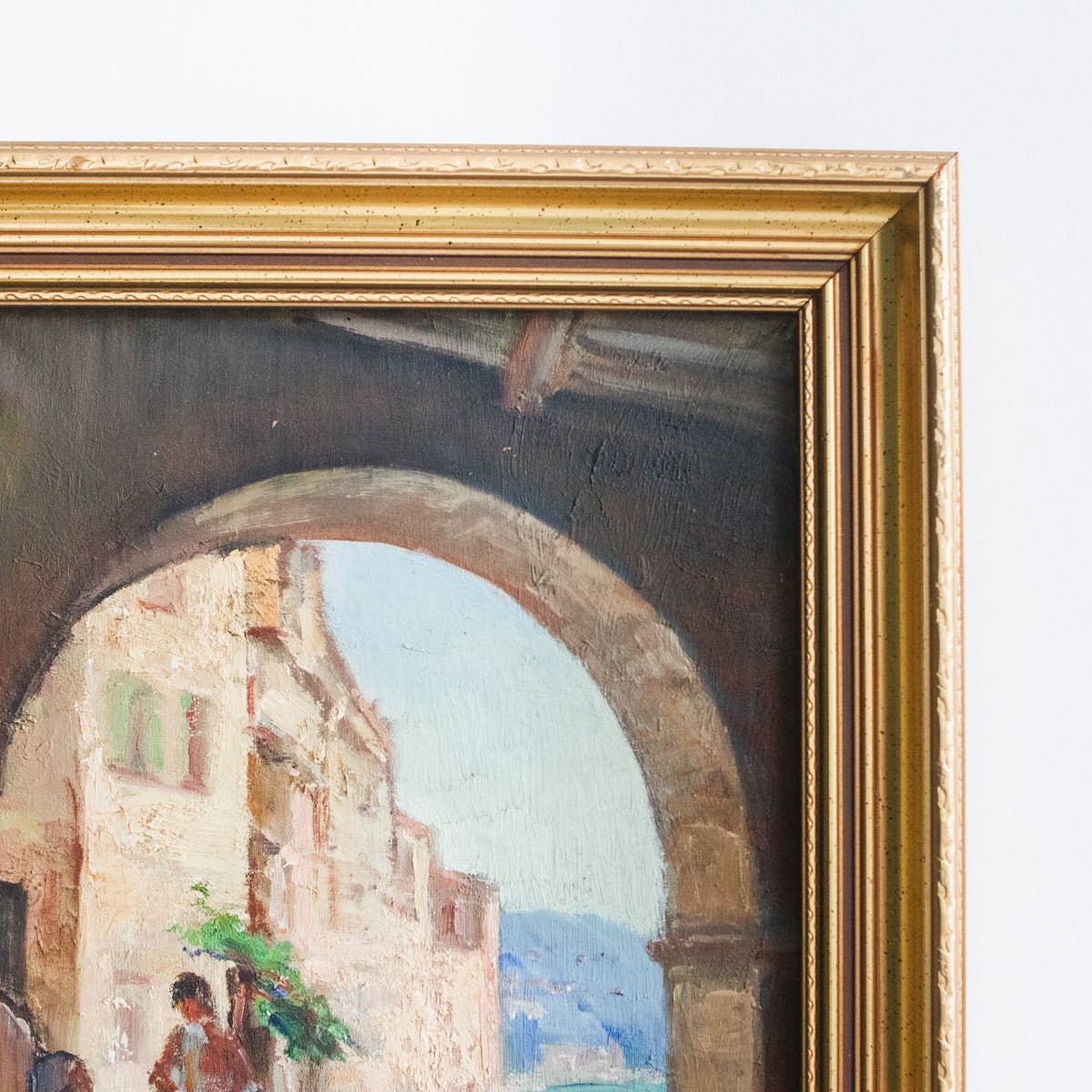 Sea View with Archway Oil Painting - elsie green - art