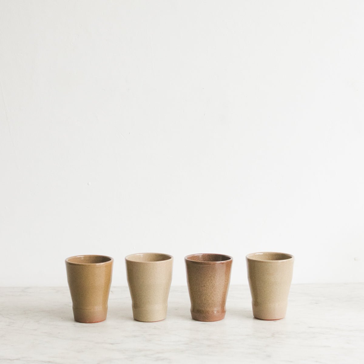 Set Of 4 Stoneware Tumblers - elsie green - the french kitchen