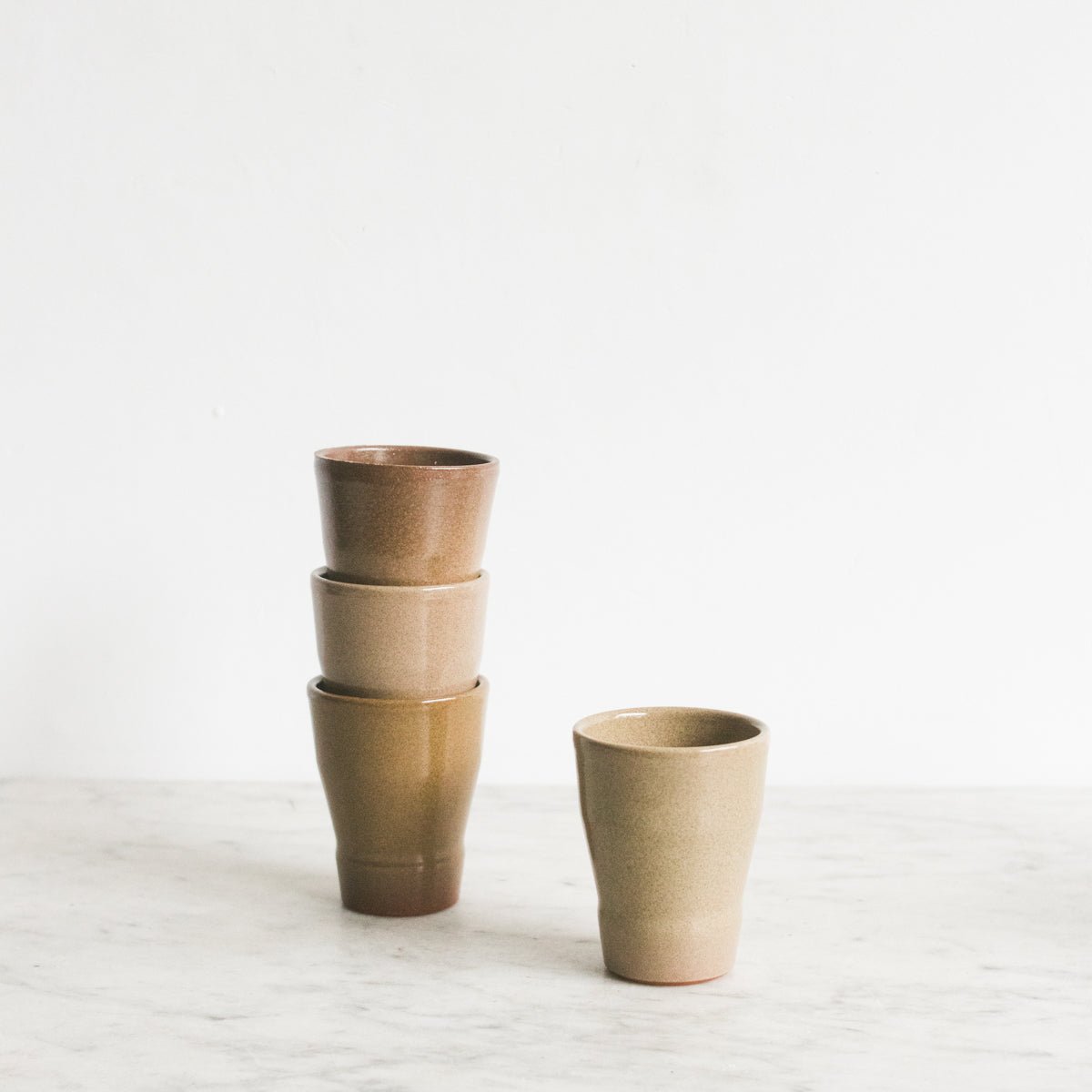 Set Of 4 Stoneware Tumblers - elsie green - the french kitchen