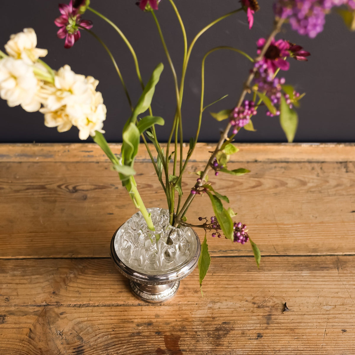 Silver Flower Frog - elsie green - decor