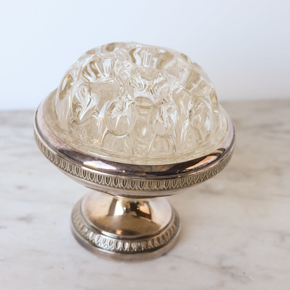 Silver Flower Frog - elsie green - decor
