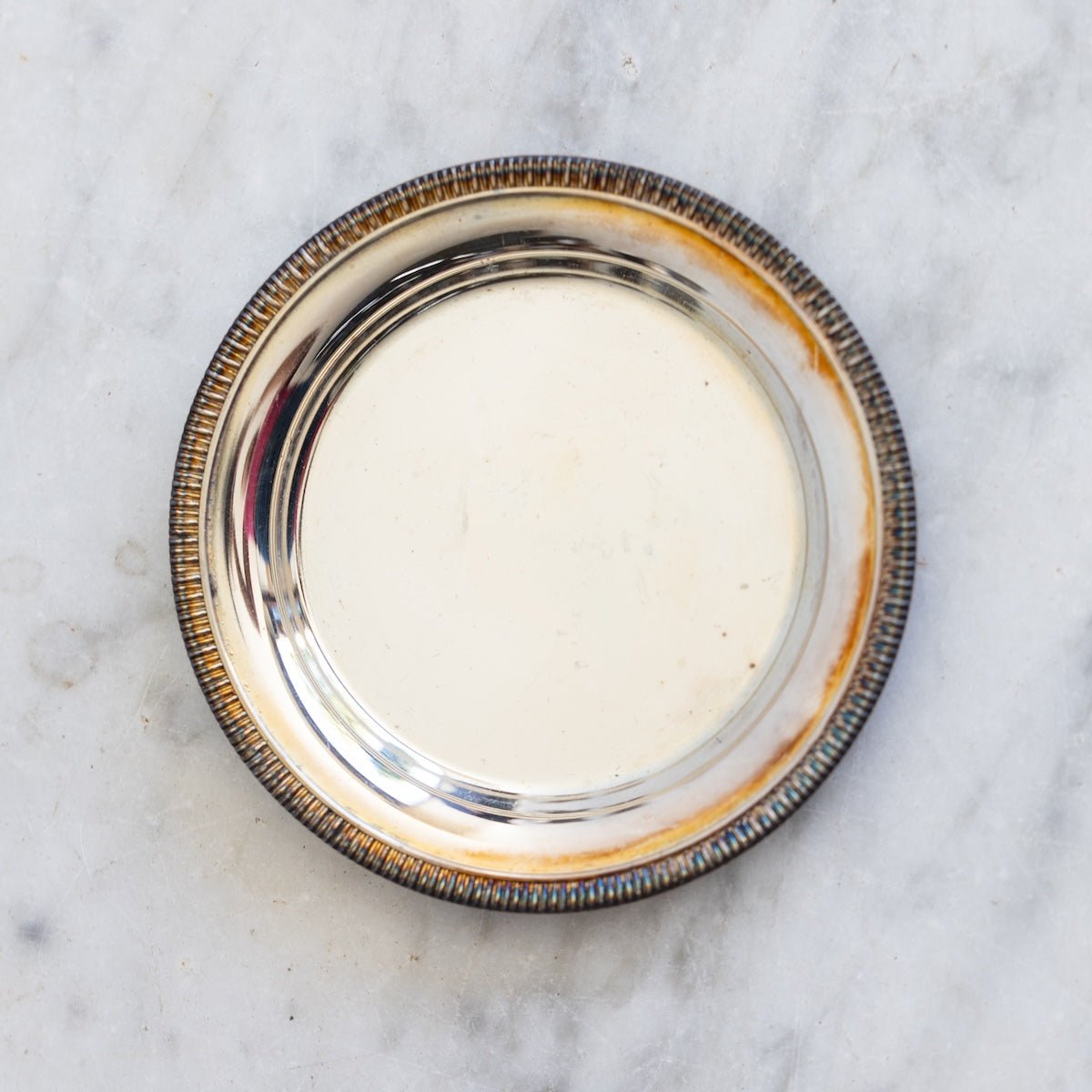 Silver Match Caddy with Silver Coaster - elsie green - Decor