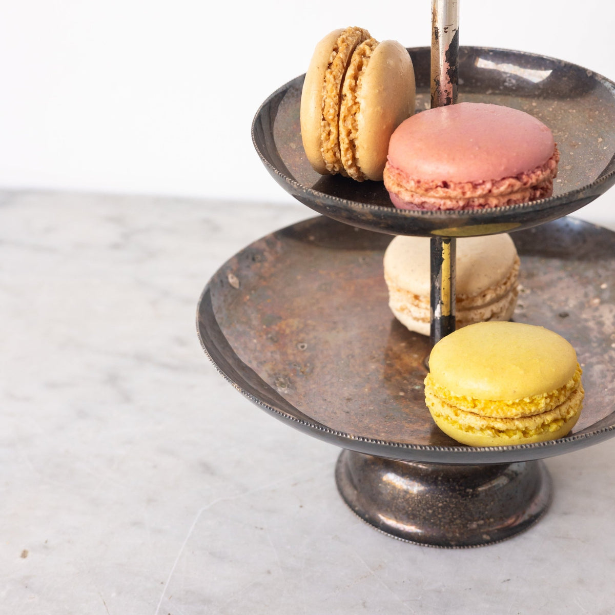 Silver Tiered Tray - elsie green - The French Kitchen