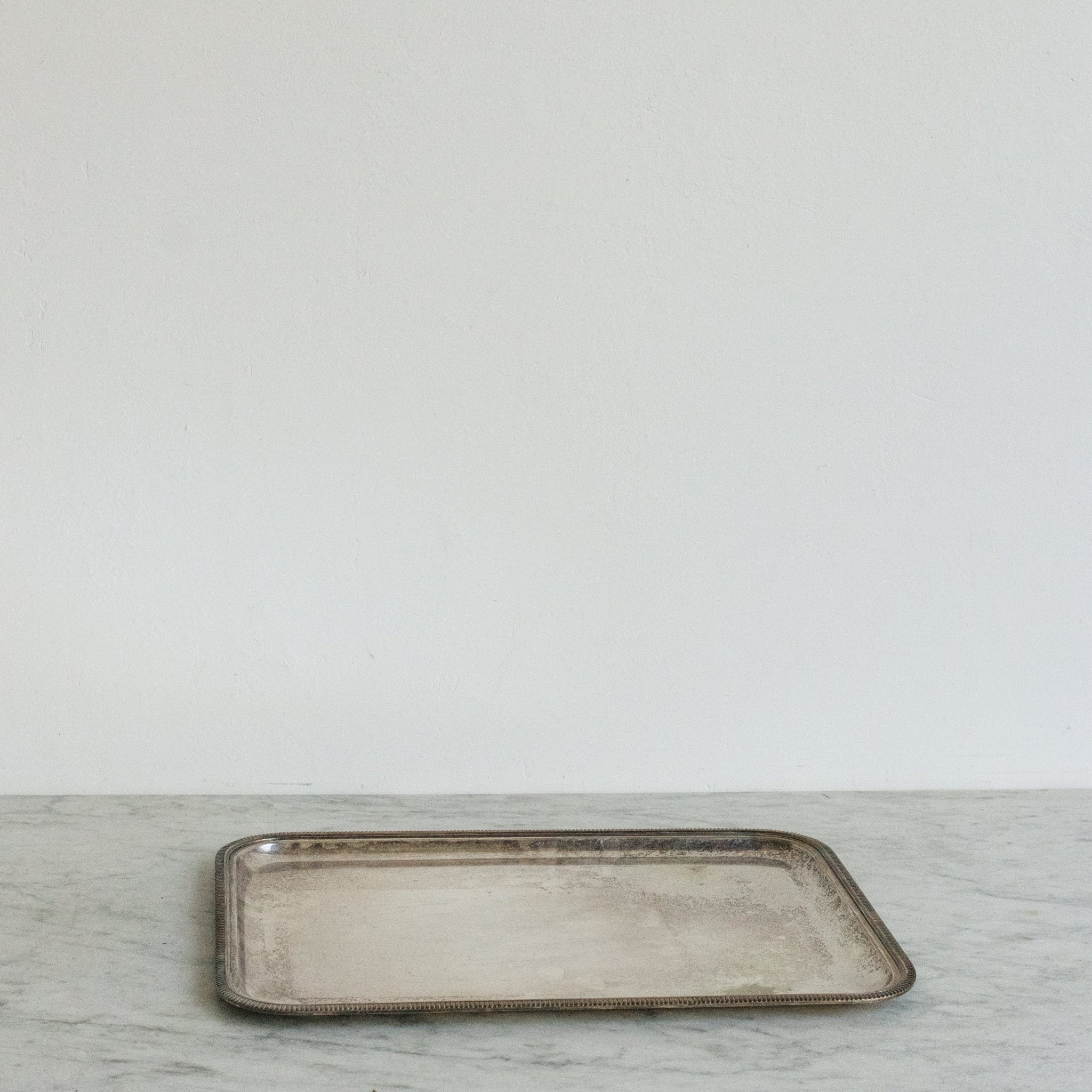 Silver Tray With Knurling - elsie green - The French Kitchen