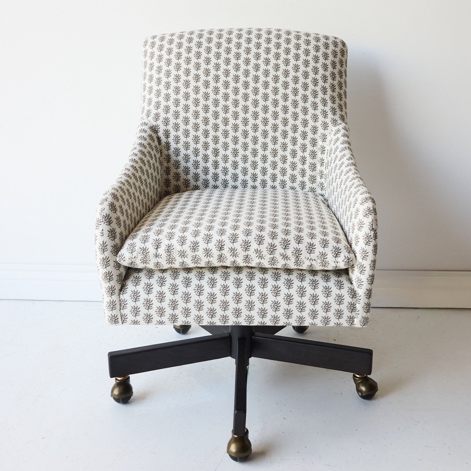Slipcovered Swivel Desk Chair - elsie green - furniture