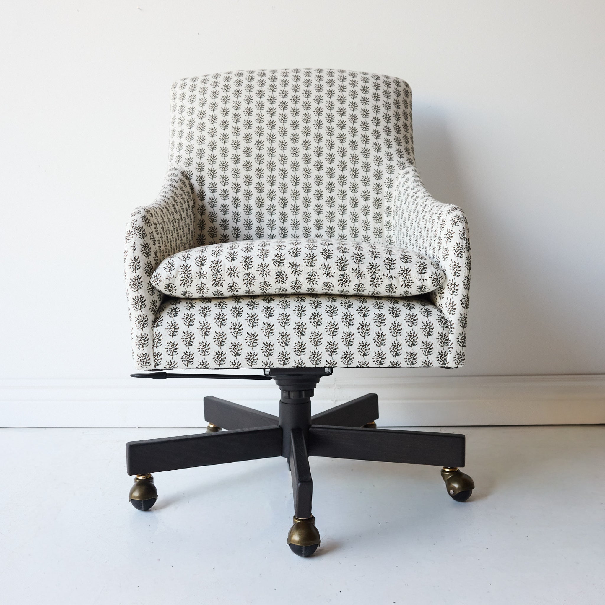 Slipcovered Swivel Desk Chair - elsie green - furniture