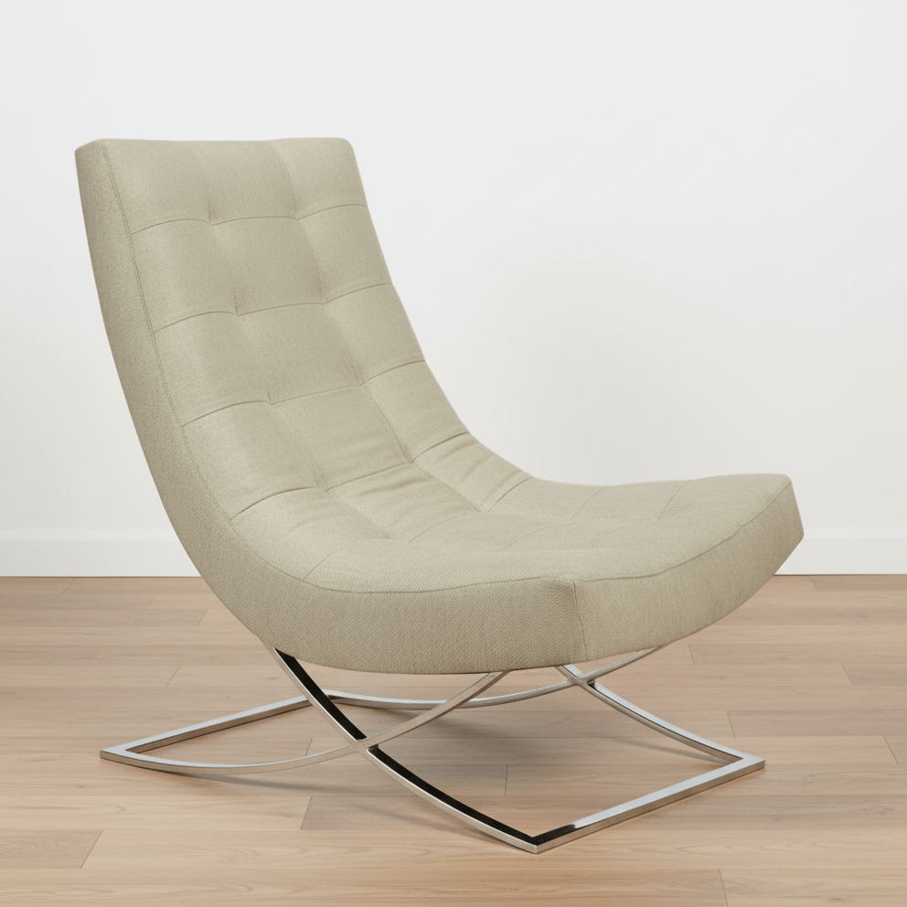 Slope Chair & Ottoman - elsie green - furniture