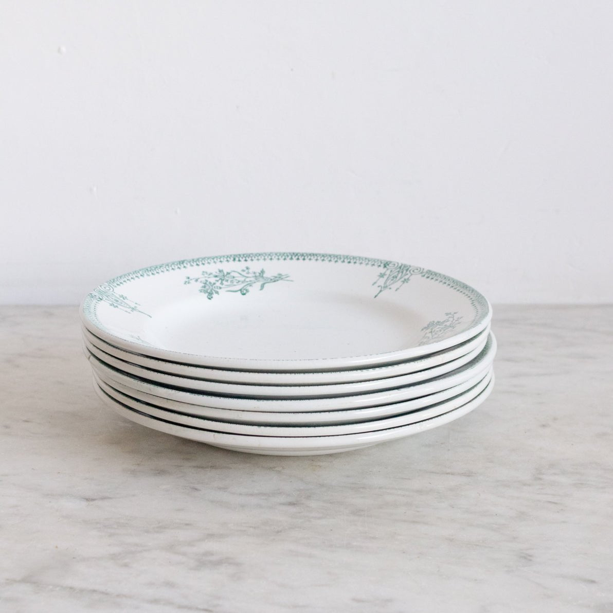 St. Amand Transferware Plate Set of 6 - elsie green - The French Kitchen