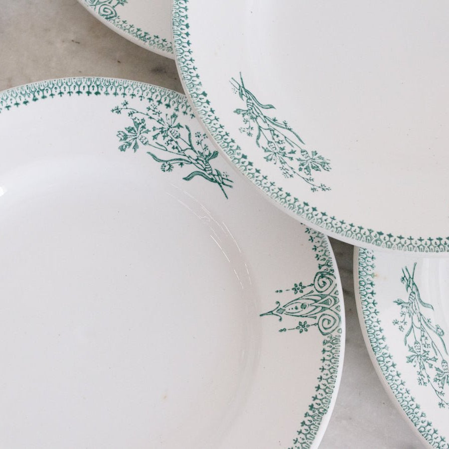 St. Amand Transferware Plate Set of 6 - elsie green - The French Kitchen