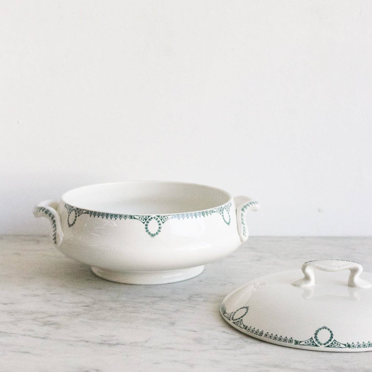 St. Amand Transferware Tureen with Ladle - elsie green - the french kitchen