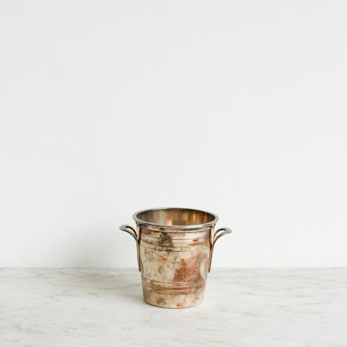 St. Medard Silver Ice Bucket With Ice Tongs - elsie green - The French Kitchen