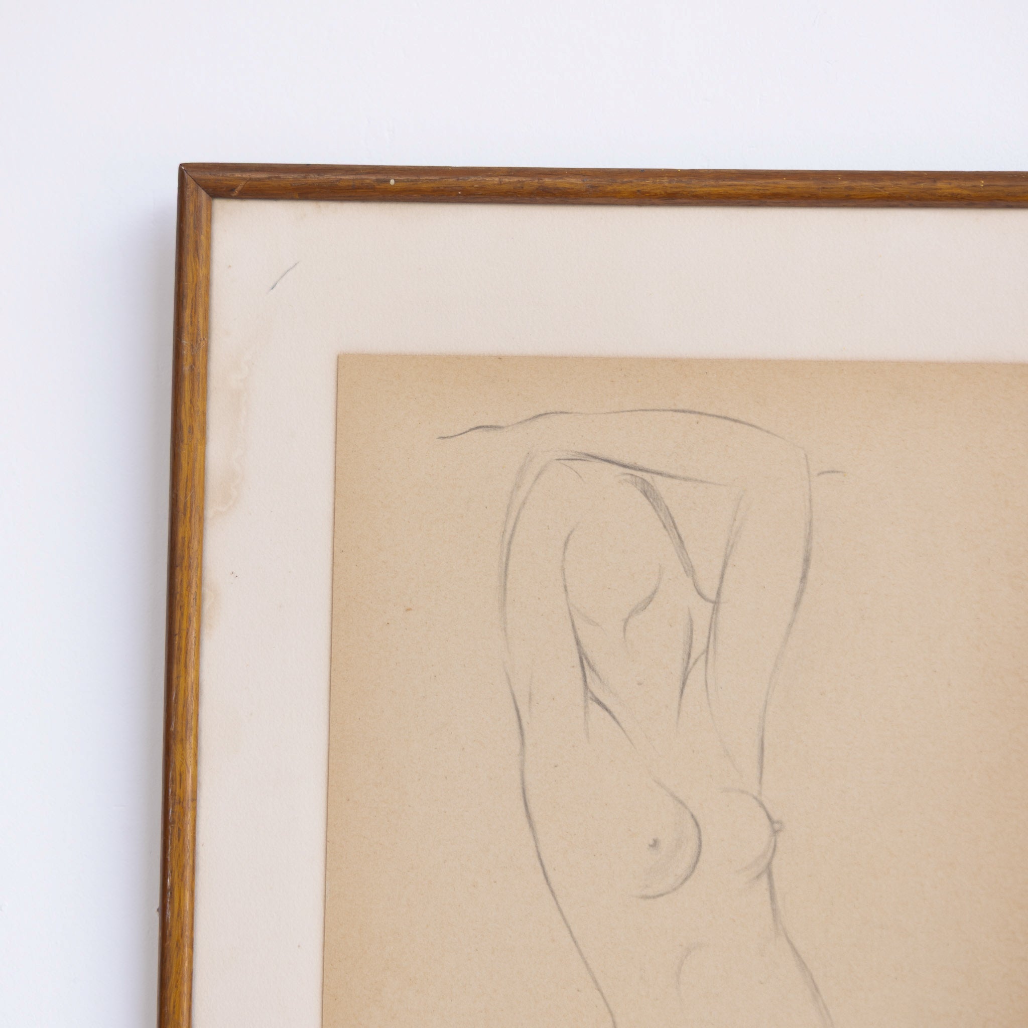 Standing Nude in Pencil | Emmanuel Gondouin 1923 - 24 - elsie green - art