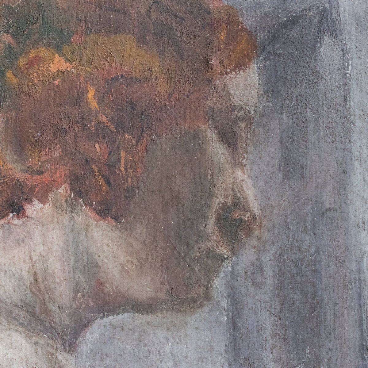Standing Nude Oil Painting | Landcape on Verso - elsie green - art
