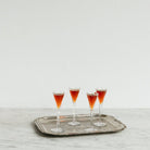 Stemmed Crystal Shot Glass Set Of 4 - elsie green - The French Kitchen