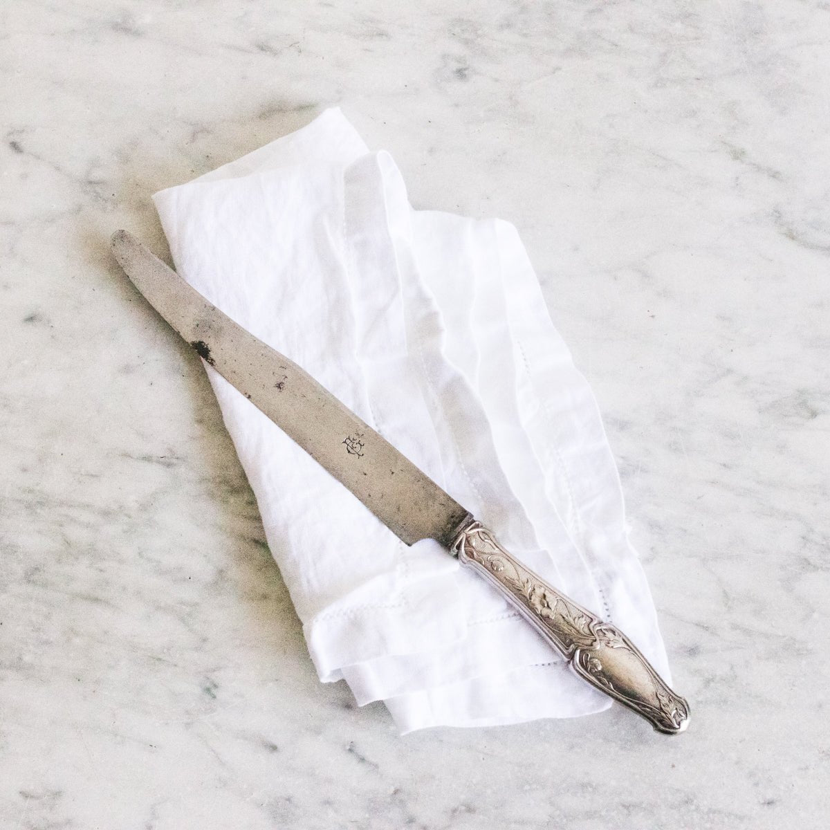 Sterling Art Nouveau Carving Knife - elsie green - French Kitchen