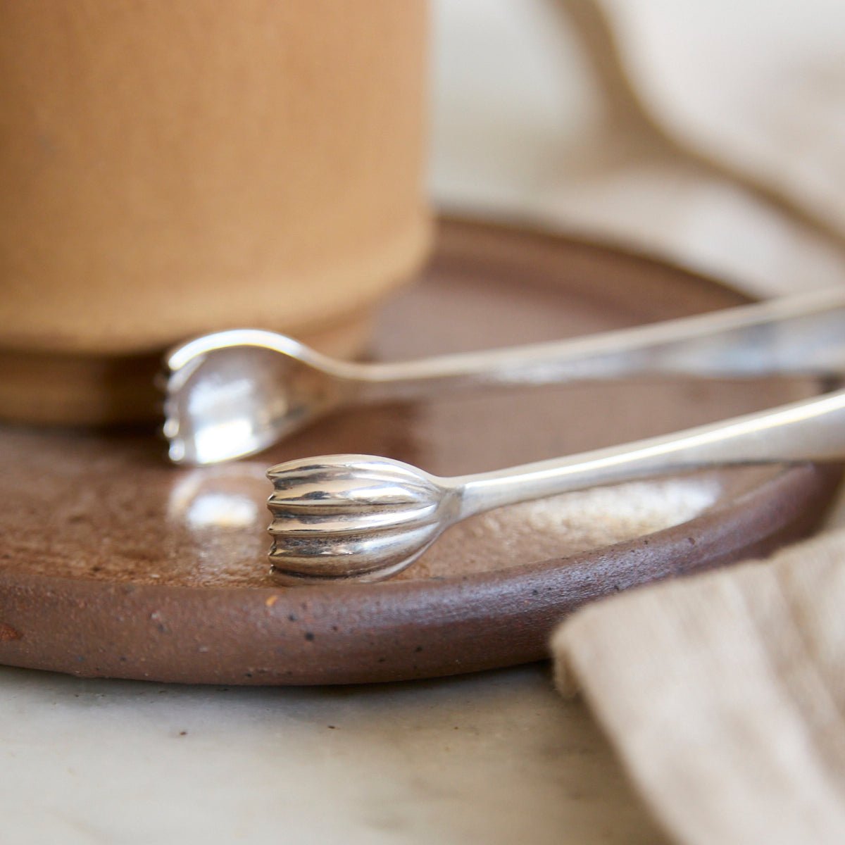 Sterling Silver Sugar Tongs | The Patrick Orbe Collection - elsie green - the french kitchen