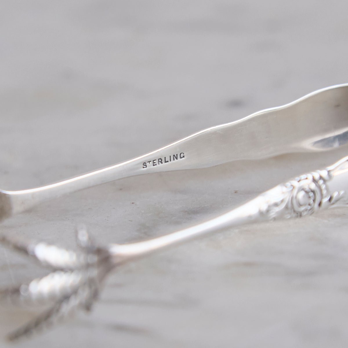 Sterling Silver Sugar Tongs | The Patrick Orbe Collection - elsie green - the french kitchen