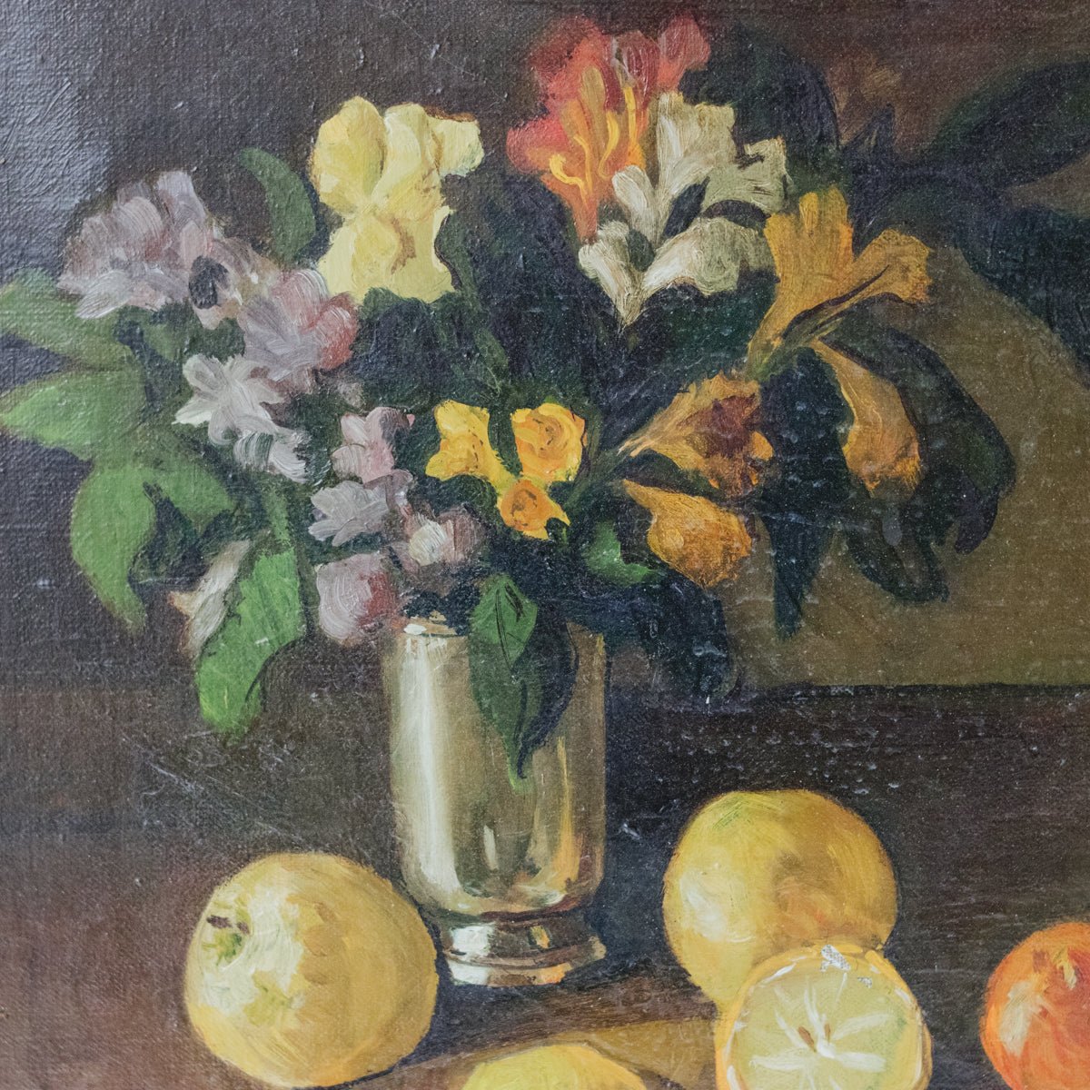 Still Life with Citrus Oil Painting - elsie green - art