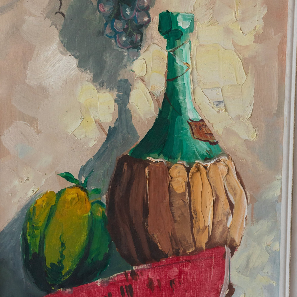 Still Life with Grapes and Wine Oil Painting - elsie green - art