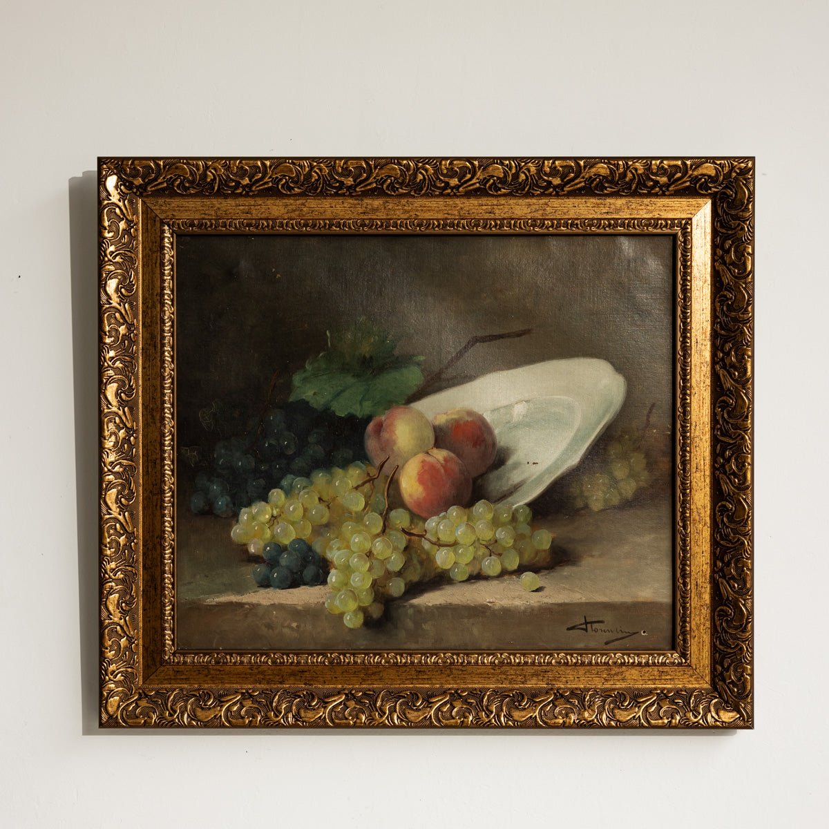 Still Life with Peaches and Grapes | Florentin - elsie green - art