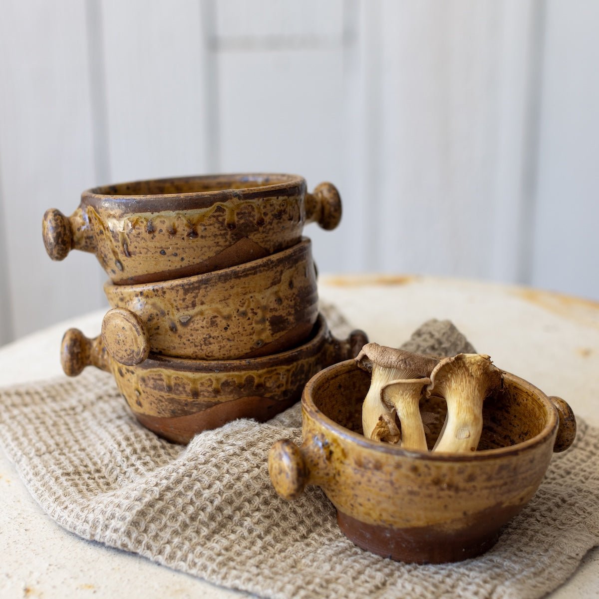 Stoneware Bowl Set of 4 | Signed by Artist - elsie green - The French Kitchen