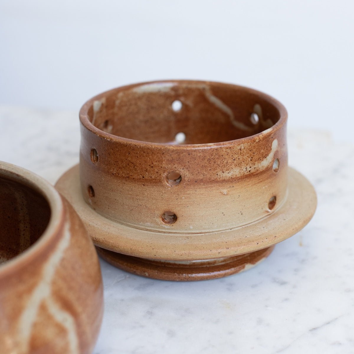 Stoneware Butter Keeper | Signed by Artist - elsie green - the french kitchen