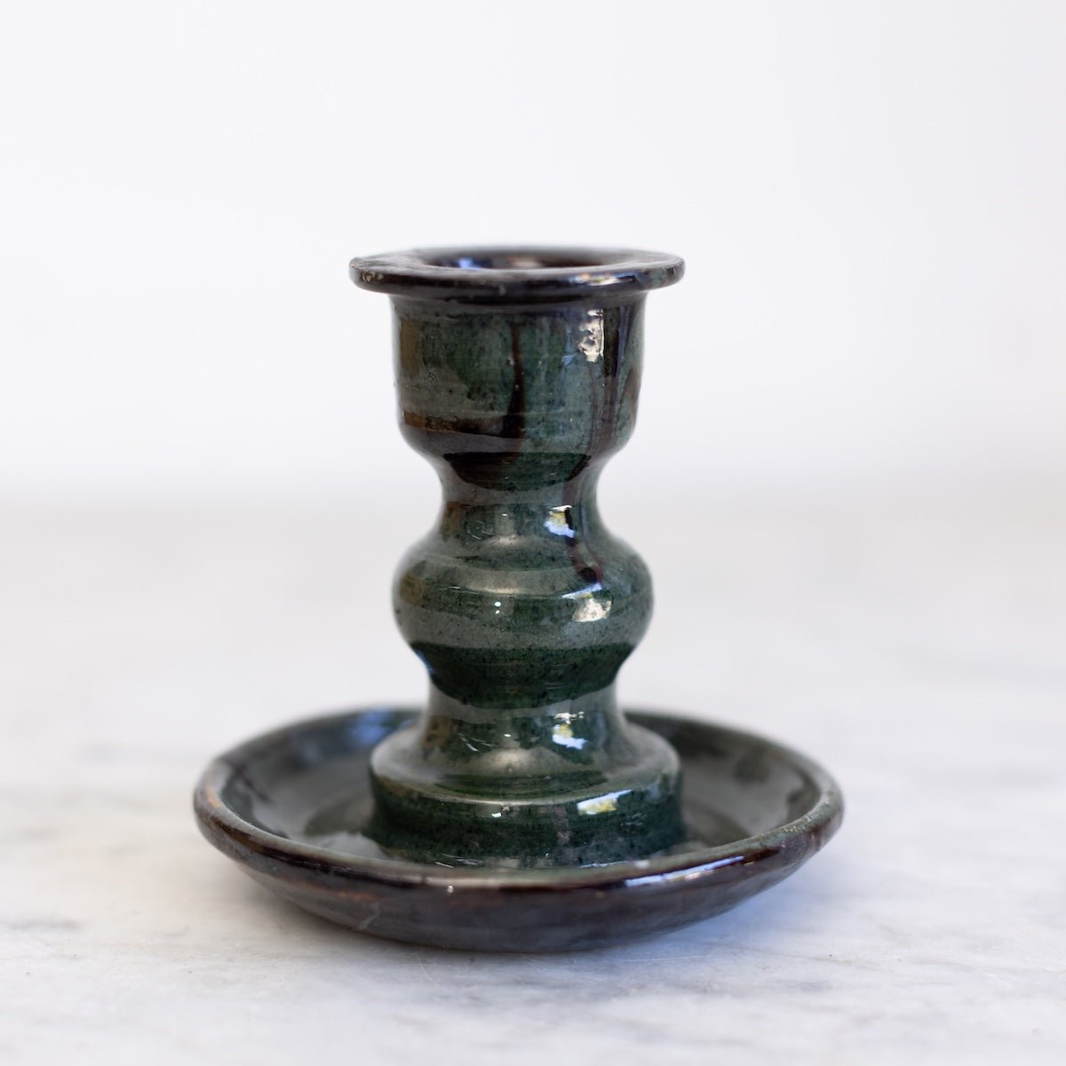 Stoneware Candlestick - elsie green - decor