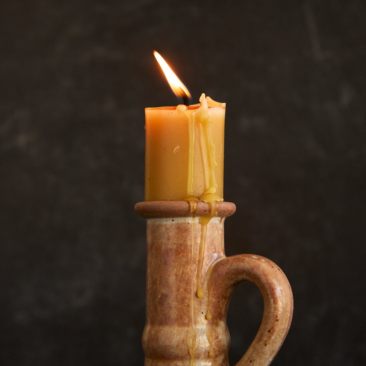 Stoneware Chamber Candlestick - elsie green - decor